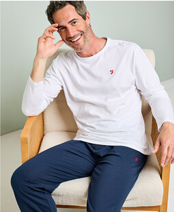 Farah Long Sleeve Jersey PJ Lounge Set